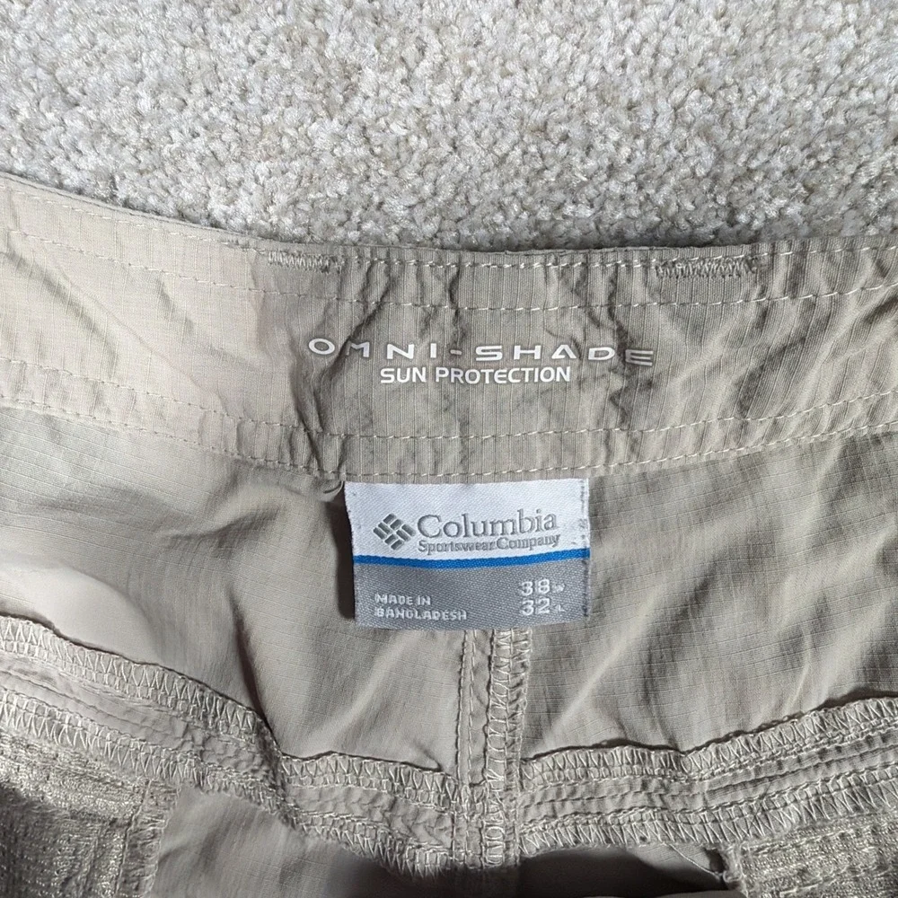 Columbia PFG Mens Omni Shade Convertible Fishing‎ Pants 38 X 32 (FITS 37 X 31)